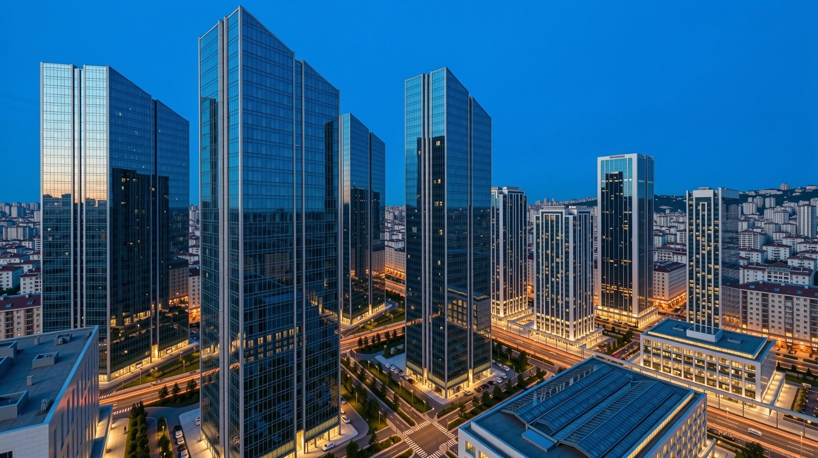 Istanbul Business District Perspective